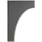 Ekena Millwork 1 3/4"W x 8"D x 12"H Clarksville Wood Vintage Decor Bracket, Black BKTWD02X08X12CVBL - alternate 3